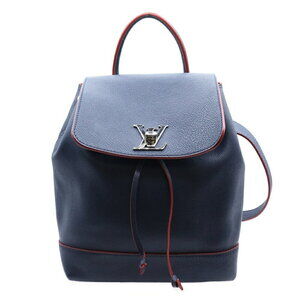 Louis Vuitton LV Empreinte Lockme Marine Blue Rouge Backpack Navy Red